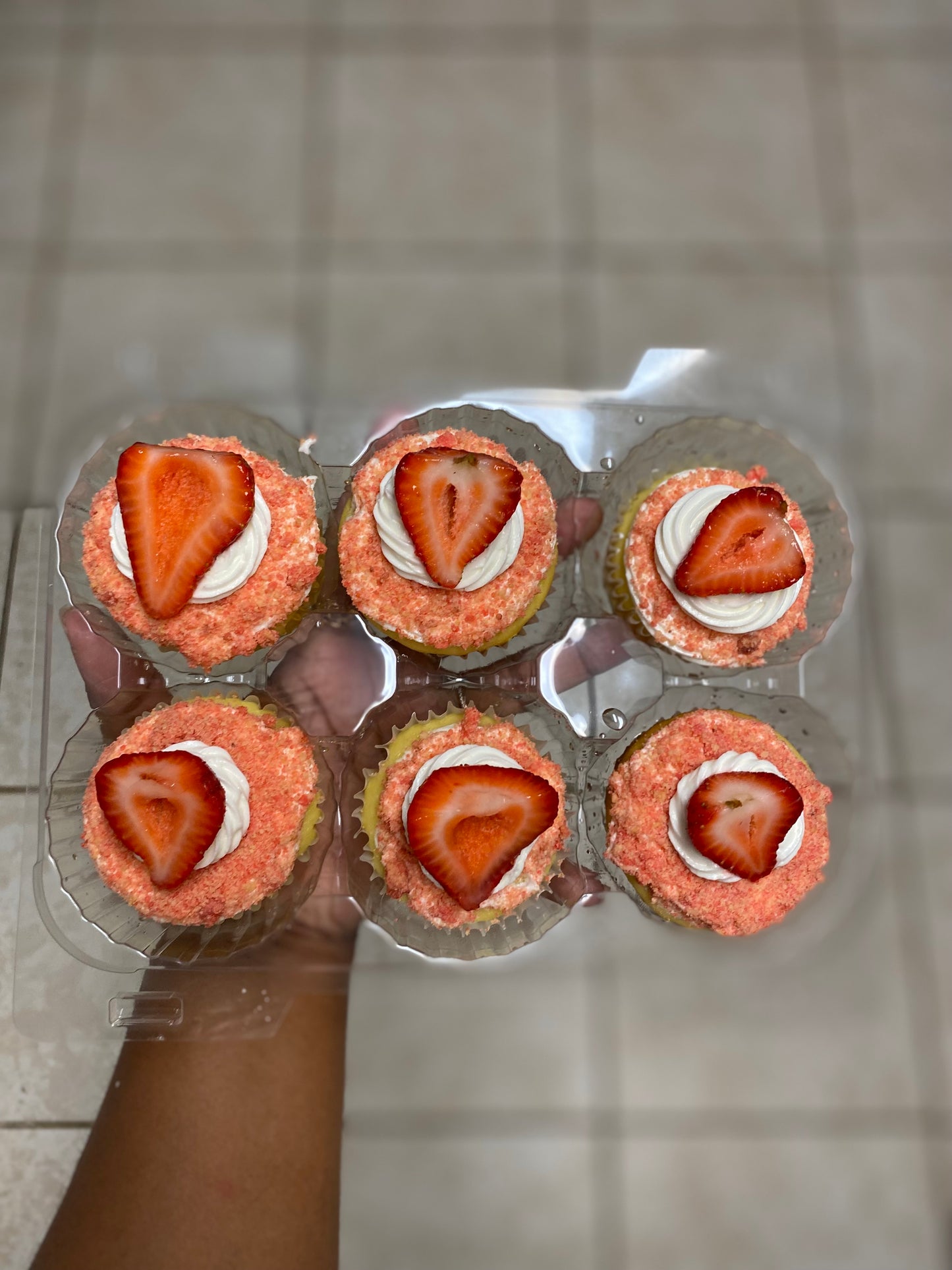 Strawberry Crunch Cupcakes
